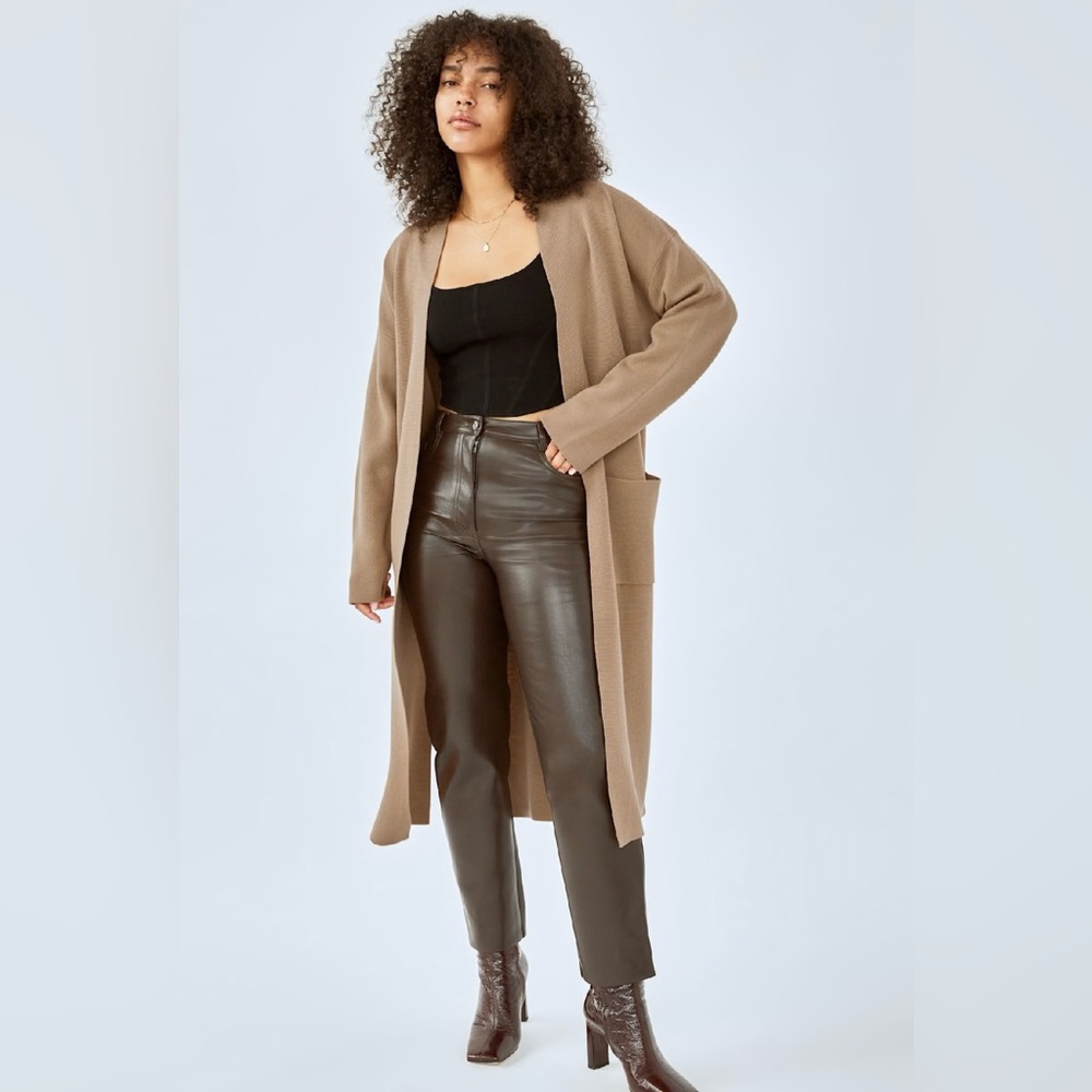 Wilfred Cozy Tan Long Sleeve Dress